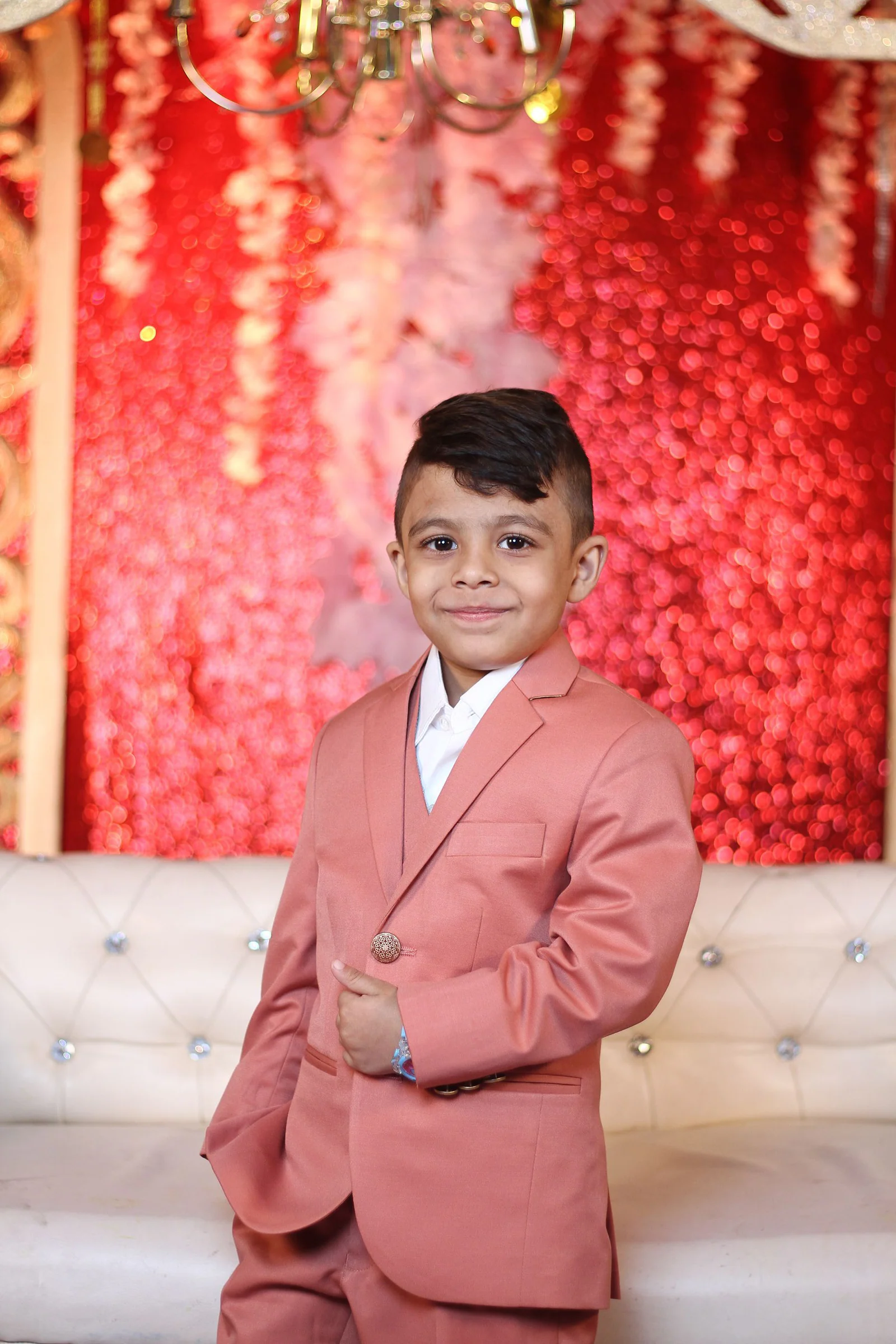 Little boy in a suit
